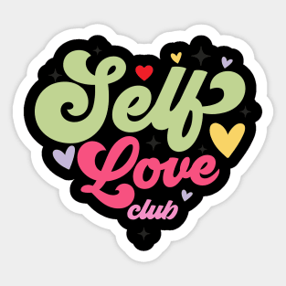 self love club Sticker